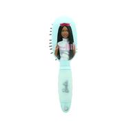 Barbie - Mini Brosse À Cheveux Démêlante Format Voyage - Manche Gel Ergonomique - Tous Types De Cheveux - Accessoire Nomade Ultra-Confort - Accessoire Coiffure, Beauté - Produit Officiel Barbie