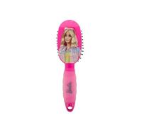 BARBIE - Mini Brosse à Cheveux Démêlante Pour Enfants - Picots Flexibles Tous Types de Cheveux - Format Idéal Voyage & Petites Mains - Manche Gel Ergonomique - Produit Officiel Mattel