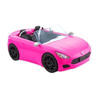 Barbie - Mobilier Cabriolet Rose de, Voiture 2 Places avec Roues Qui tournent, Ligne Sportive et détails réalistes, Jouet pour Enfant, HBT92