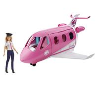 Barbie Mobilier Coffret poupée Pilote et Son Avion de Rêve, avec mobilier, rangements et Plus de 15 Accessoires, Jouet pour Enfant, GJB33