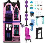 Barbie Monster High-Hôtel Bouh-tique-maison de poupée et accessoires, Jeu de construction