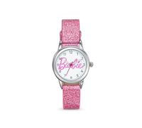 Barbie Montre avec logo Script avec bracelet rose pailleté, BAW106, rose, Moderne