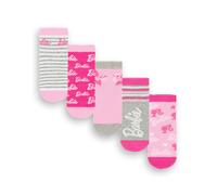 Barbie Multicolore Stripe Logo Star Chaussettes mollet Lot de 5 Fille