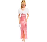 Barbie Muñeca Clásica Barbie Noche Encantada Jhd25, Collection Replay The Classics, Poupée Articulée avec Robe Satinée et Stole