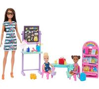Barbie Muñeca escuela Infantil Con personajes y accesorios HRG85 Mattel