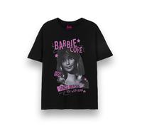 Barbie Noir Barbiecore Rock T-shirt à manches courtes Femme