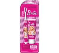 Naturaverde | Kids - Mattel Barbie - Kit de nettoyage oral pour enfants, Dentifrice fraise et caramel 25 ml et brosse à dents avec poils doux, Dentifrice Barbie