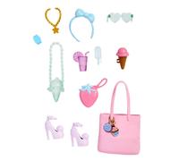Barbie – Accessoires pour poupées – Pack de contes thème Dessert – 11 accessoires sucrés