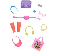 Barbie Pack d'accessoires de mode GWD98-HWV74 – Nostalgie néon années 80 – Nouveau packaging