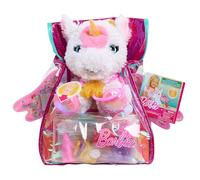 Barbie Peluche Licorne Lumineux avec Sac à Dos
