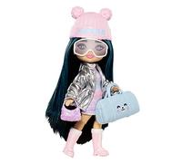 Barbie – Poupée mini Extra Cool Voyage HPB20 – 14 cm, articulée, tenue d'hiver & accessoires