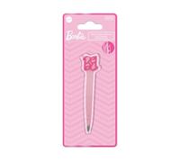 Barbie - Pince à Épiler Précision Mors Biais - Forme Ergonomique Antidérapante - Finition Rose Gold - Sculptage Sourcils Sans Casse - Accessoire Épilation Professionnel - Produit Officiel Mattel
