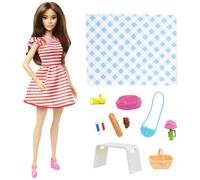 Barbie Pink Passport Paris Ensemble poupée avec vêtements et accessoires de pique-nique