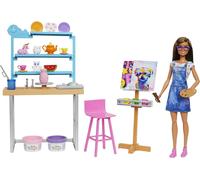 Barbie Plaset Boîte Set Atelier Art. Studio Artiste Original Mattel HCM85