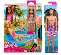 Barbie Pool Party Playset avec poupée Ken, poupée Chelsea et accessoires, à partir de 3 ans