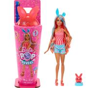 Barbie Pop Reveal Series Ensemble de poupées et d'accessoires Shakes Series Lapin lumineux parfumé Poupée de mode parfumée et animal de compagnie