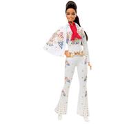 Barbie Poupée Ado Elvis Presley Junior 38 Cm Blanc/Or 5-Pièces