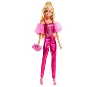 Barbie - Poupée Deluxe Style - Tenue rose métallisé et cheveux blonds - Barbie - JFP40