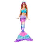 Barbie-Poupée Barbie Dreamtopia Sirène Lumières Scintillantes, 3-7 ans HDJ36