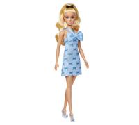 Barbie - Poupée Barbie Fashionistas Robe Dos Nu Bleu Layette avec nœud - Barbie - HYT93