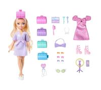 Barbie Poupée Barbie "Malibu" Dream Besties Soirée en Ville avec jolie coiffure, accessoire capillaire surprise et plus de 15 looks, JGG38