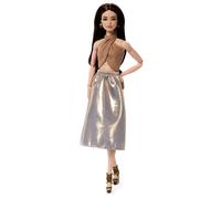 Barbie Poupée Basics Collection Modèle 07, cheveux blonds, pantalon blanc, col croisé