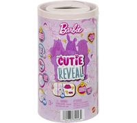 Barbie Poupée Chelsea Cutie Reveal série Bisounours Petite poupée et accessoires avec costume en peluche et 6 surprises, dont le changement de couleur, série 2 (les styles peuvent varier), JMW63