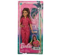 Barbie Poupée Day & Play – Combinaison rose, chiot et accessoires