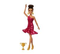 Barbie - Poupée Danseuse de Salon et Accessoires - Brune avec trophée - Barbie - JFR09