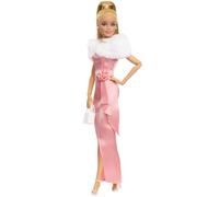 Barbie Poupée de soirée enchantée en Robe Rose, Mattel Replay The Classics Collection