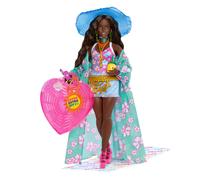 Barbie - Poupée Extra Cool Plage - Poupée Mannequin - 3 Ans Et +