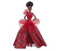 BARBIE Poupée joyeux noël brune HRM62