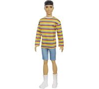 Barbie Fashionistas Poupée Ken T-Shirt Rayé