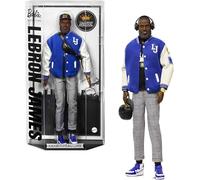 Barbie Poupée Lebron James Kenbassadors Signature avec bombeur et Accessoires, Dont Un Casque Audio et des Lunettes de Soleil, HRM33