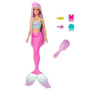 Barbie poupée mannequin fantaisie sirèneà cheveux longs multicolore TU