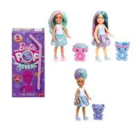 Barbie Poupée Pop Reveal Chelsea, série Treat, avec 5 Surprises, Dont Une Petite poupée parfumée, Un Animal Pop-It et Changement de Couleur (Les Styles Peuvent Varier)