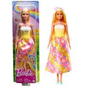 Barbie Poupée royale avec des mèches dans les cheveux, jupe imprimée papillon