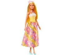 Mattel Barbie - Poupée royale avec des mèches dans les cheveux, jupe imprimée papillon