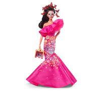 Barbie Poupée Signature Día De Muertos 2023 sous Emballage Deluxe avec Robe Rose À Volants Et Petite Offrande, À Collectionner, Jouet Enfant, Ados, A Partir De 6 Ans, HJX14