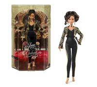 Barbie Poupée signature, Juan Gabriel à collectionner dans un costume chic noir et doré avec veste courte et accessoires dorés