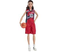 Barbie Poupée signature, Sue Bird avec uniforme n°10 et accessoire de basket-ball