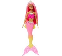 Barbie Pink Hair Siren With White Crown Doll Rose