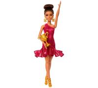 Barbie – Poupée danseuse de salon et accessoires JFR09 G – Brune avec trophée