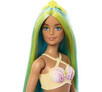 Barbie-Poupées Sirenes avec cheveux et nageoire colorés et serre-tete HRR03