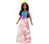 Barbie - Princesse Arc-en-Ciel, FJC98, Multicolore/Brune