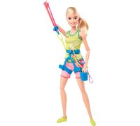 Barbie Sport Tokyo 2020, Coffret Escalade, Poupée articulée Blonde avec Baudrier, Veste des Jeux Olympiques et Accessoires, Jouet pour Enfant, GJL75 Multicolore