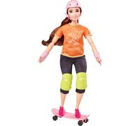 Barbie Professions Sport Poupée skateboarder, cadeau et jouet dès 3 ans