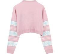 Barbie - Pull court pour femme NS7008 (L) (rose/blanc)
