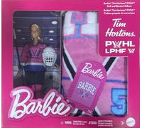 Barbie PWHL Poupée de hockey tendance 2025 avec couverture, blond, 27,9 cm, neuve dans une boîte (PWHL)