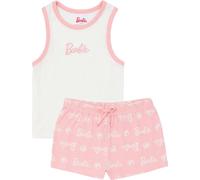 Barbie - Pyjama avec short pour femme NS8459 (34 FR) (Rose/Blanc)